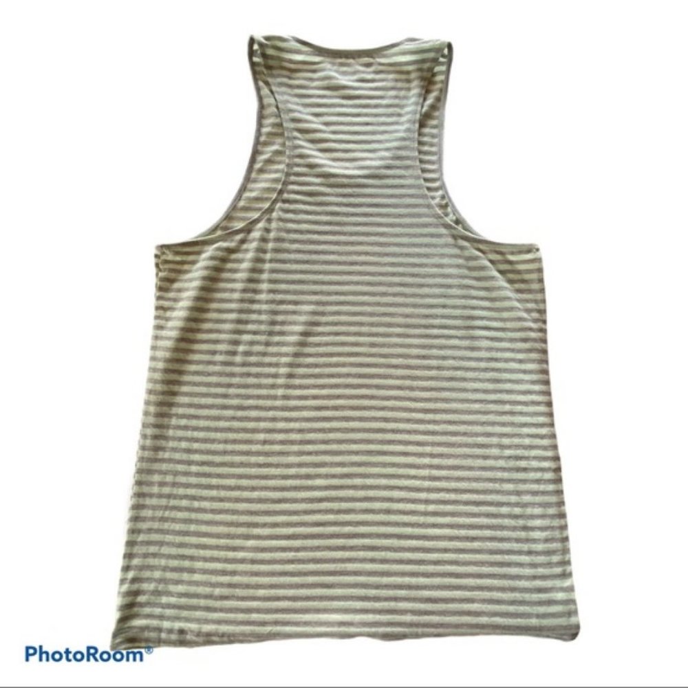 Long stretchy striped Public Opinion tank …